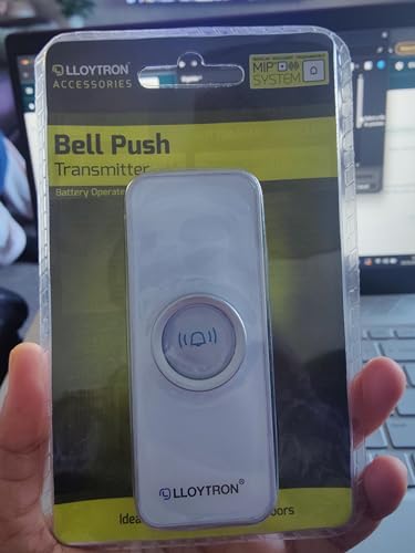 BELL PUSH, WHITE (MIP SYSTEM) B7801WH By LLOYTRON