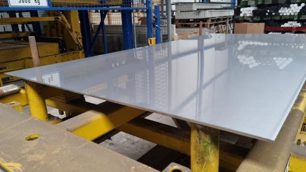 Produktbild von PSB Edelstahl-Blechstreifen 1.4301, 2 Mm Stärke, 200 X 500 Mm, K240 Geschliffen + Foliert, Kaltgewalzt, Für Ofenschutz, Rasenkante, Blenden & Übergangsleisten – Maßtoleranz +/- 2 Mm