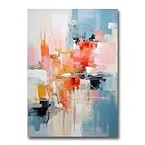 Soft Pastel, Arte de Pared en Tonalidades Suaves, Impresión de Pintura Abstracta, Arte Abstracto Moderno, Impresión de Arte en Acrílico, Poster, Home Decor