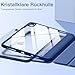 Vobafe Hülle für iPad A16 11. Generation 2025/iPad 10. Generation 2022 (11/10,9 Zoll) mit Stifthalter, PC Transparent Rückseite Schutzhülle Unterstützt Touch ID, Auto Schlafen/Wachen, Navy