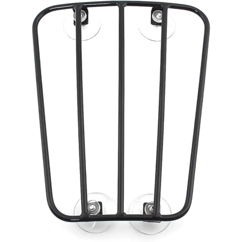 Motorrad-Gepäckträger, kompatibel mit Triumph Bonneville, Thruxton und CB1100, 10 kg Tragkraft, Metall, Schwarz, universell passend und rostfrei, einfache Montage