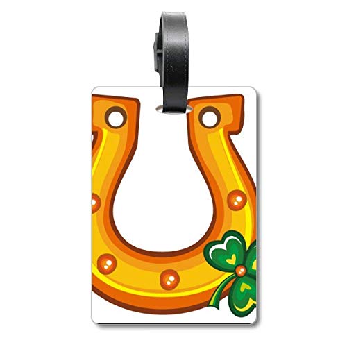 Étiquette de valise motif trèfle St Patrick Clover pour bagage
