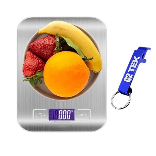 Balança de Cozinha Digital para Alimentos em Inox Resistente a Água Com Base Antiderrapante e Visor de Alta Definição Pesagem de 1g até 10kg - Vendido por Q2TEK®