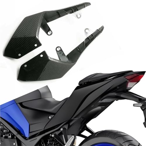 Ailettes de carénage arrière moto carbone noir pour MT-07