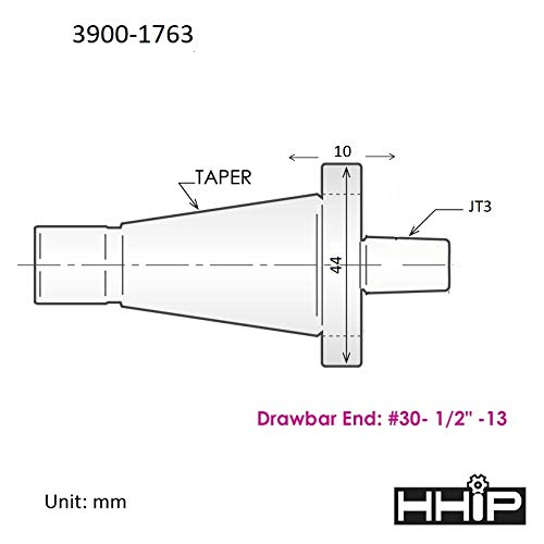 HHIP 3900-1763 NMTB 30 Taper to Jacobs JT3 Arbo
