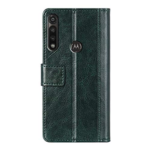 UKDANDANWEI Capa para Moto G Power, capa flip elegante de couro PU com compartimentos para cartões,