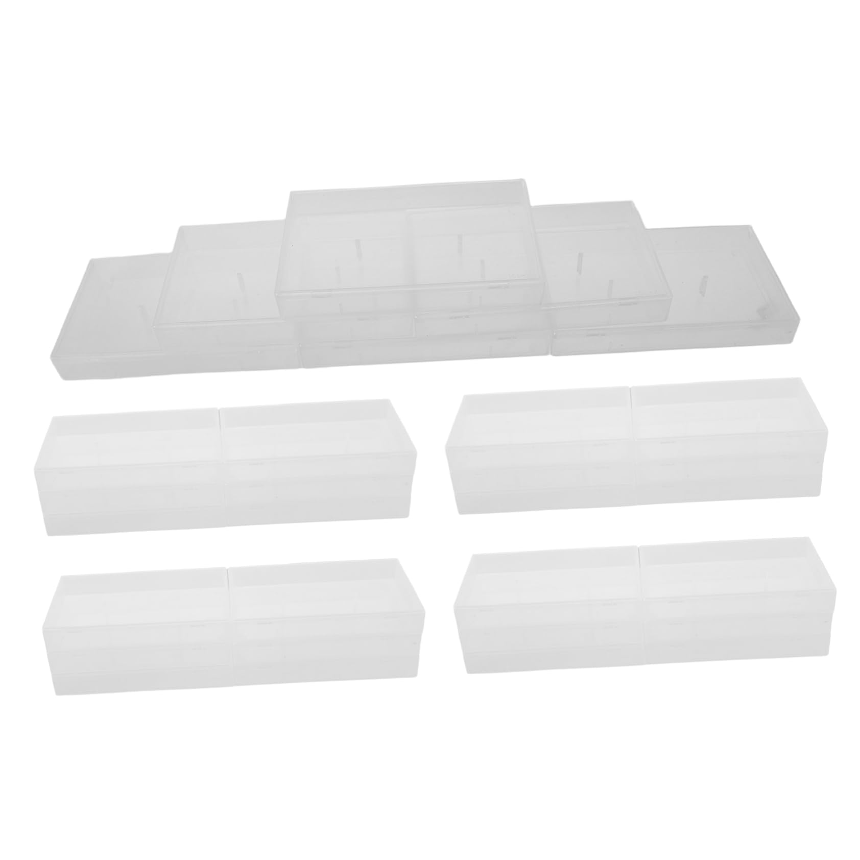 CONGARTENO 10pcs Transparent Cassette Tape Storage Case Vintage Design Multifunctional Holder for Audio Recording Enthusiasts to Organize Music and Voice Recordings Safely