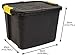 Strata Aufbewahrungsbox Hohe Belastbarkeit, 42 L, Plastik, schwarz/gelb, 50 x 40 x 35 cm