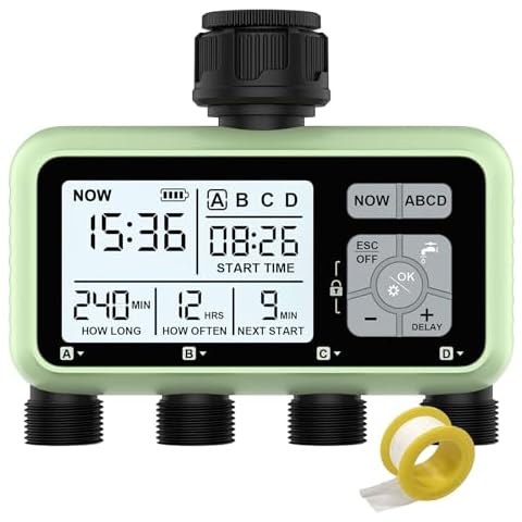 Johgee 4 Zone Programmable Watering Timer Cover