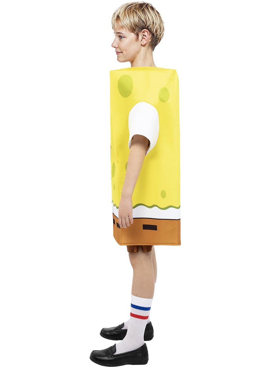 Funidelia | Spongebob Schwammkopf Kostüm für Jungen und Mädchen Zeichentrickfilm, Film und Serien - Kostüm für Kinder & Verkleidung für Partys, Karneval & Halloween - Größe 10-12 Jahre - Gelb