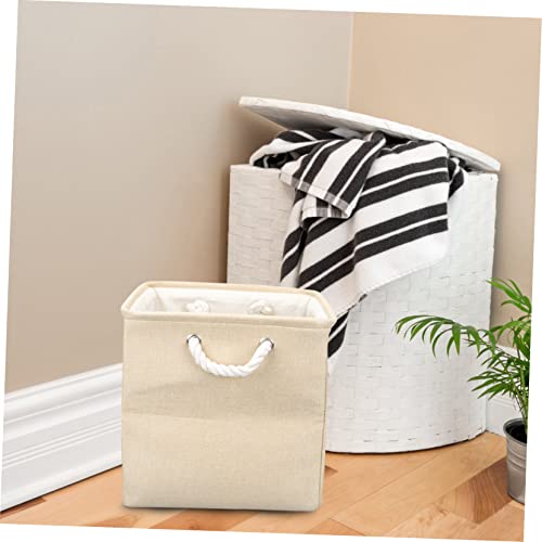 Alipis Folding Laundry Basket Folding Storage Bins Square Baskets For Storage Large Laundry Basket Kids Storage Organizer For Toys Nursery Organization Bathroom Laundry Basket Storage Box #TOP1