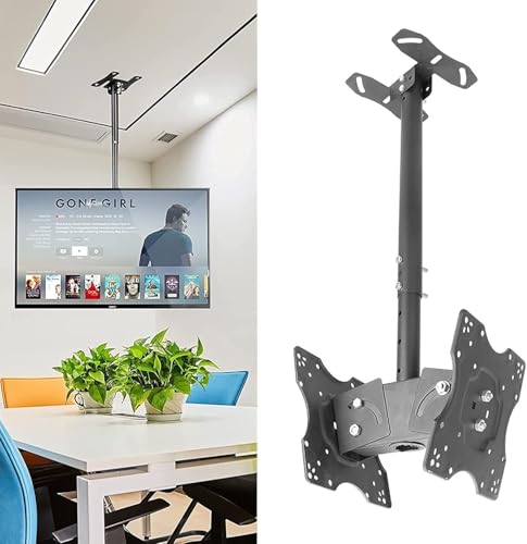 Support de montage TV pivotant et inclinable double face pour écrans de 32-55 - 2
