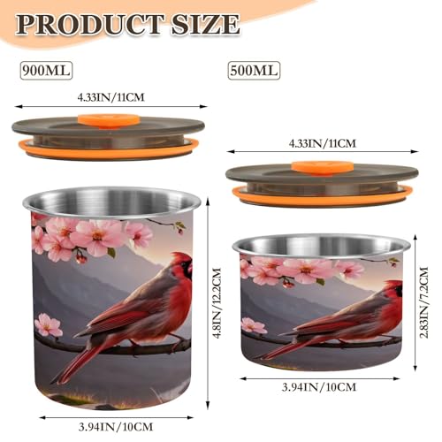 Contenedor de café hermético de acero inoxidable Kigai 17 oz miniatura 2