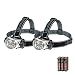 EverBrite 2-Pack Headlamp Flashlight for Running, Camping, Reading, Fishing, Hunting, Walking, Jogging Head Light Durable, Lightweight Batteries Included