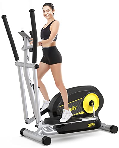JKANGFIT Elliptical Machine - Elliptical Training Machines Elliptical Exercise Machine for Home, Quiet Driven Magnetic Elliptical with LCD Monitor, 8 Levels Resistance (Training-1)