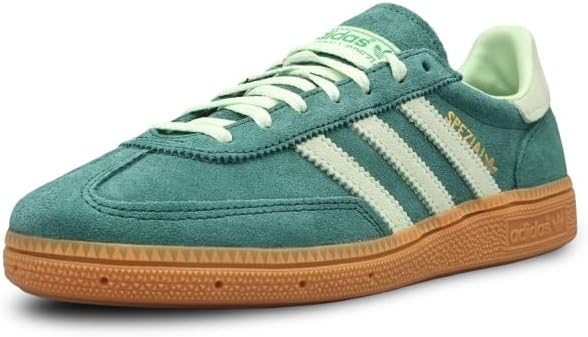 adidas WMNS Handball Spezial Shoes, Collegiate Green/Semi Green Spark/Gum, Size 7.5