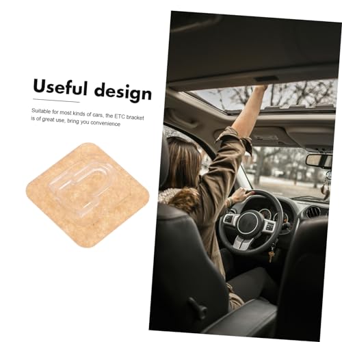 PartyKindom Etc Holder Detachable Bracket for Vehicles Adhesive Fixing Mount Convenient Auto Accessory for Electronic Toll Collection Systems Compatibility for Cars