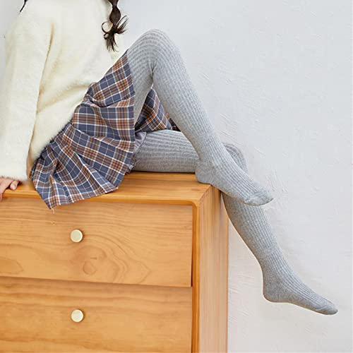 Toddler Girls Sweater Leggings Winter Ribbed Knit Warm Tights Toddler Fleece Lined Stockings Pants for Kids3