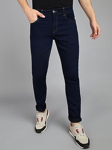 Image of Urbano Fashion Men's Regular Fit Mid Rise Washed Jeans Stretchable