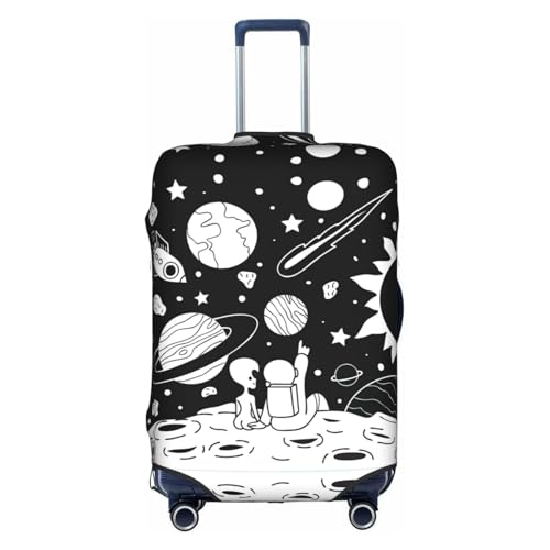 BREAUX Astronaut print Luggage Protective Covers Luggage Sleeves Luggage Decorative Covers, Zip Luggage Covers