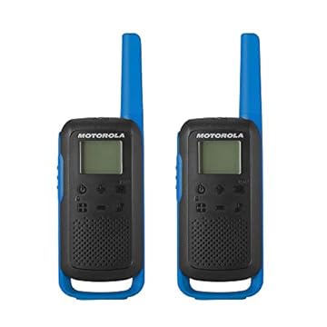 Motorola Solutions Rádio bidirecional T270 preto com embalagem dupla azul