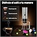Imagen de MMOBIEL Cafetera Portátil Máquina de Café Espresso de Eléctrica con Soporte