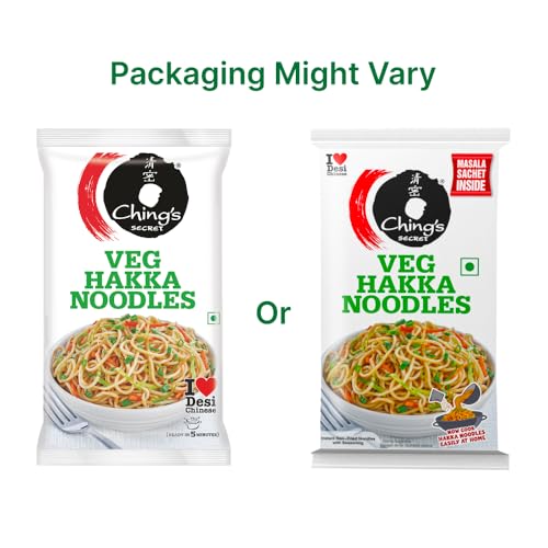Image of Ching's Hakka Noodles with Masala, 140 g, Not Fried, Air Dried (Pack of 2)