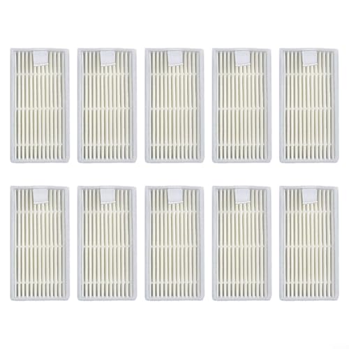 Paquete de 10 accesorios de filtro de vacío, filtros de repuesto lavables para Silver Crest para robot aspirador SSR 3000 A1
