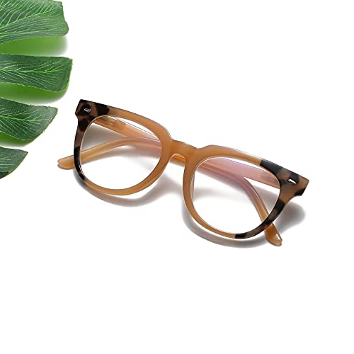 Image of Bevi Reading Glasses Blue Light Blocking Magnify Glasses with Spring Hinge Anti Eye Strain for Men and Women