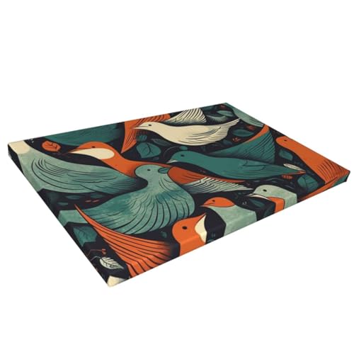 Impression sur toile HD oiseaux déco murale premium 40x61cm - 7