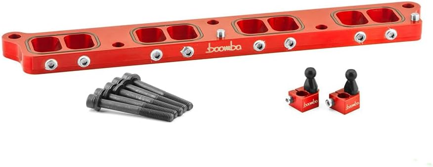 Intake Manifold Spacer Compatible with Ford 2.0L/2.3L EcoBoost Models (Red)