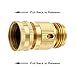 Litorange Easy Connect New Garden Hose Nozzle End and Quick Connector Kit. 3/4 inch MHT X FHT Brass Easy Connect Fitting Adapter 4 Piece Set Male and Female