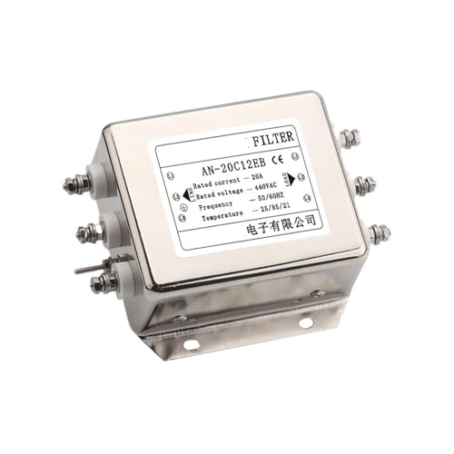 Filtro de potencia trifásico AN-30C12EB supresor de ruido para motor 30A