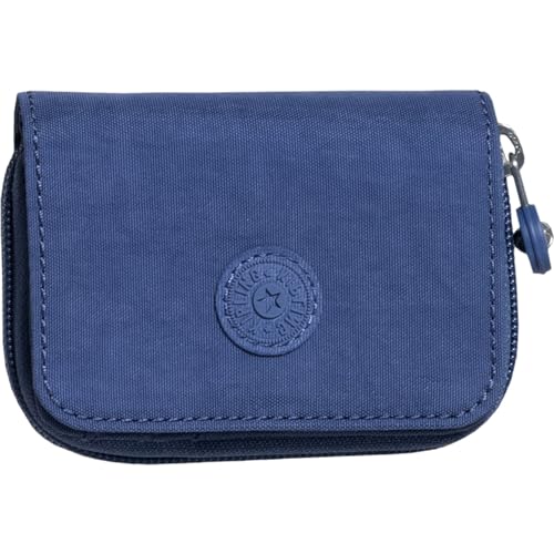 Kipling Womens Women's Tops Wallet, Compact, Practical, Nylon Travel Card Holder Small Wallet, Polar Blue, 3 L x 4 H 1 D US