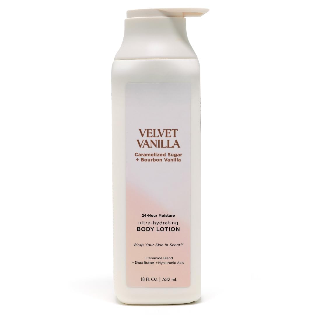 Body Lotion with Shea Butter All Skin Types Velvet Vanilla 18 oz