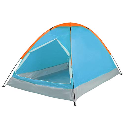 REDCAMP Small Camping Tent for 1-2 Person, Lightweight Water Resistant Compact Tent for Outdoor Backpacking Hiking, Blue