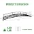 AIIT 10 FT Metal Garden Bridge - Garden Bridges for Outdoors Courtyard Iron Bridge with Circular Safety Guardrails Pond Bridge for Pond, Yard, Creek, Stream, Black