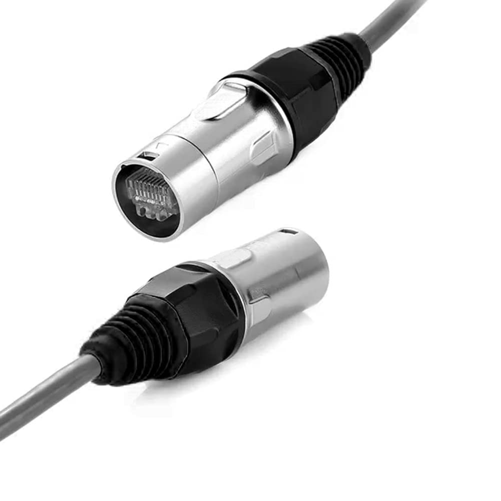 Lot de 10 connecteurs ronds étanches à la poussière IP65, compatibles avec RJ45 Cat5/5e/6 8P8C femelle Ethernet panneau de montage blindé étanche
