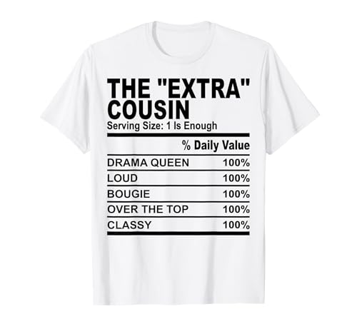 The extra cousin nutrition fact Funny cousins �����Y ���f�B�[�X T�V���c