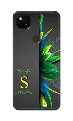 Image of Name II Initial II Letter Alphabet S Hard Back Case Cover for Google Pixel 4A (4G) Back Cover -(J5) VNS2222