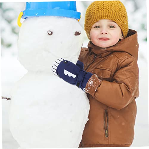 Yardenfun 1 par de luvas masculinas luvas de esqui luvas infantis abafadores de mão para homens cria