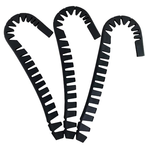 Universal Hockey Stick Blade Guard & Edge Wrap Protector|Wraparound Design for Off|Cut-to-Fit for Junior & Senior Sticks | Hockey Training Equipment Gear (Without Holes, Black)