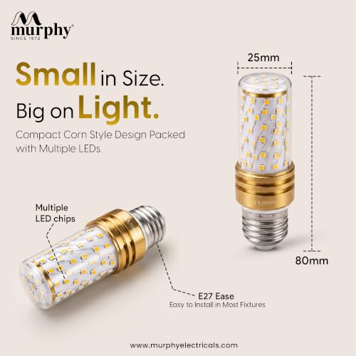 Image of Murphy 6W 3-in-1 LED Corn Bulb, E27 | CW + WW + NW | Multi CCT Light