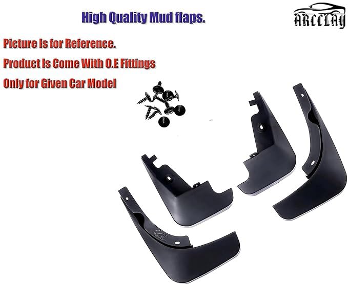 ARCCLAY Car O.E Type Mud Flaps Mud Guard for Mahindra Logan (2007- Onwards)