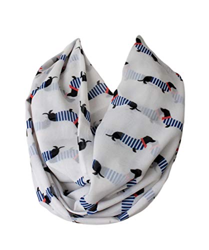 Etwoa Dachshund Dog Pattern Infinity Scarf Circle Loop Scarf4