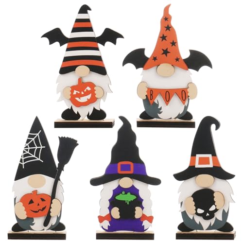 SY-Super-Bang-5pcs-Halloween-Wooden-Decorations-Halloween-Tabletop-Centerpiece-Gnome-Decoration-for-Home-Indoor-Holiday-Party-Decor-Supplies