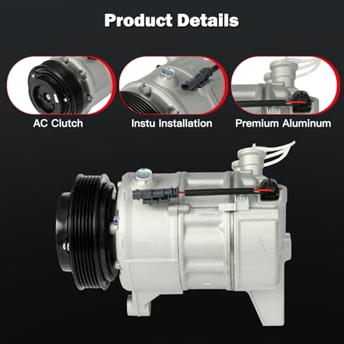 Image of CCIYU AC Compressor w /Clutch for Chevrolet Impala 2.5L 2014-2017