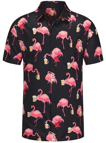 Men's Hawaiian Shirt Funny Summer Beach Casual Short Sleeve Button Down Shirts for Men2