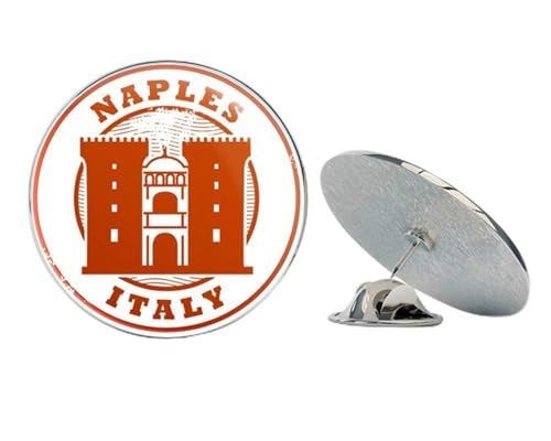 Naples Italy Round Metal 0.75