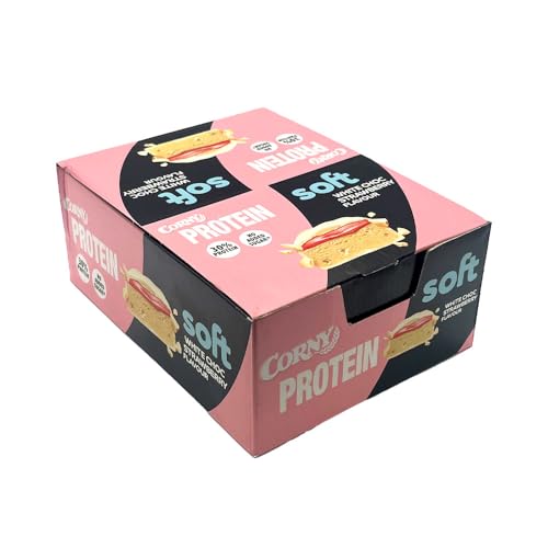 Corny Protein Riegel Soft White Choc Strawberry Flavour Flavour, Kiste
